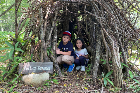 Wooded rest area