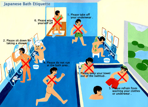 Onsen etiquette