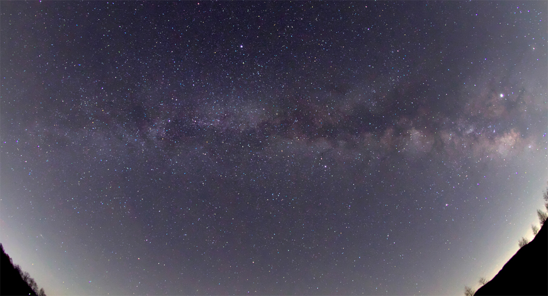 八ヶ岳と天の川《織姫と彦星》